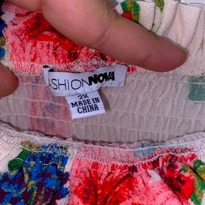 Fashion Nova-Floral Maxi Dress.